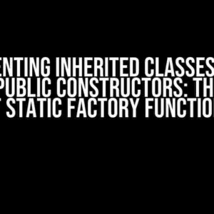 Preventing Inherited Classes from Having Public Constructors: The Power of Static Factory Functions